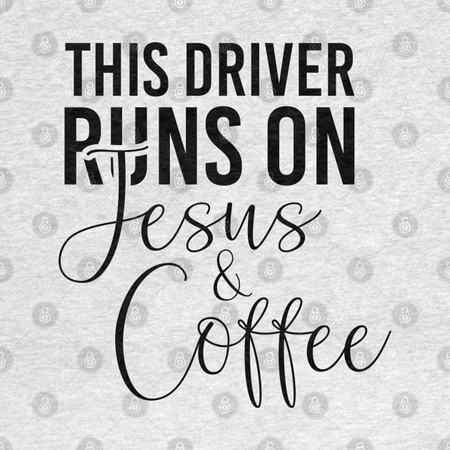 This driver runs on Jesus and coffee job gifts. Perfect present for mother dad friend him or her by SerenityByAlex